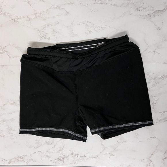 Athleta Women’s XXS Pulse 2 in 1 Black Stretch Running Shorts Athletic Gym - Picture 12 of 16